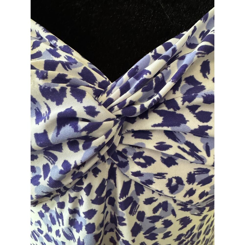 Alfani Intimates Purple Animal Print Twist Front Chemise Dress Size M - Picture 11 of 11